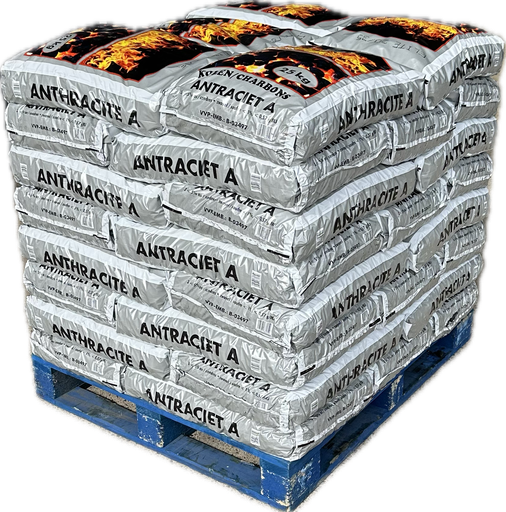 Charbon - Anthracite 20/35 - Palette de 40 sacs de 25kg