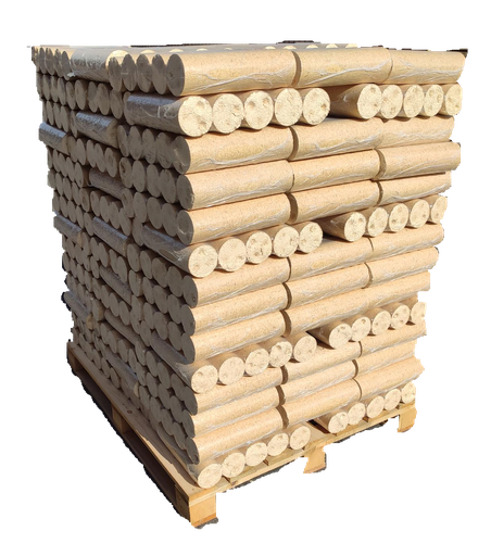 ERDA - Bûche de bois compressé palette de 560 bûchettes de 2kg