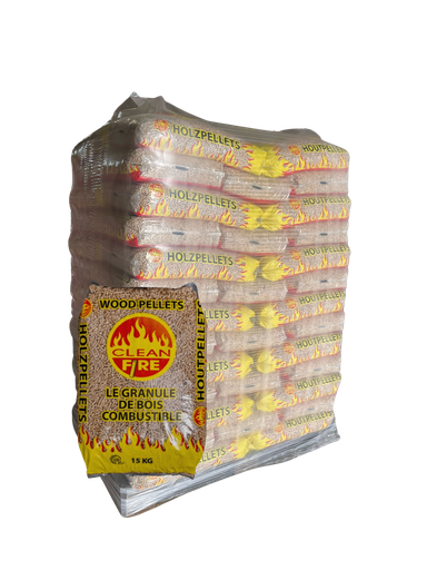 Cleanfire pellet - palette de 65 sacs